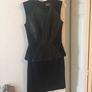 Black peplum Tina pointe nicole Miller dress